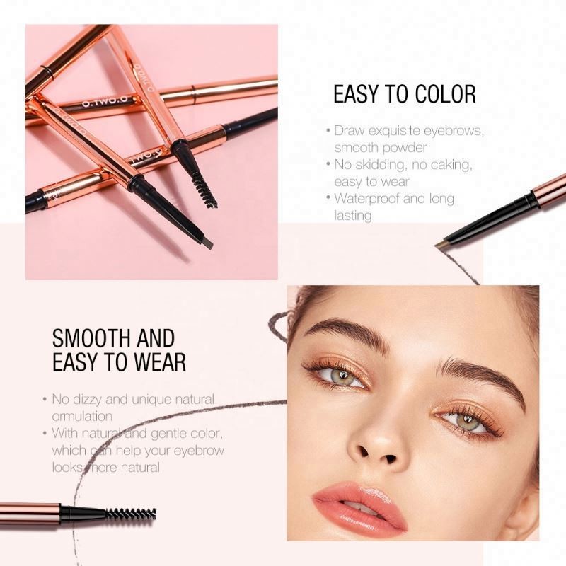Oem O.Two.O Eyebrows Pencil Party Queen Cosmetic Art Eyebrow Brown Waterproof Dark