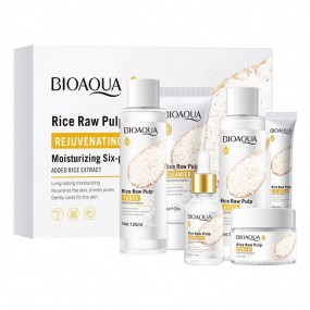 OEM ODM BIOAQUA Organic Rice New Hydrating Face Brightening Whitening Private Label Skin Care Set OEM ODM BIOAQUA Organic Rice