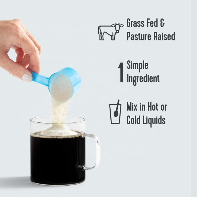 Type I II III V X Multi Collagen Protein Powder with Biotin Hyaluronic Acid Vitamin C Flavorless Collagen Peptides Keto Friendly