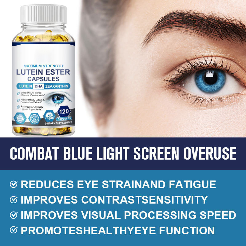 Lutein Soft Capsules for Eye Health Support Night Vision and Eye Protection Natural Carotenoid