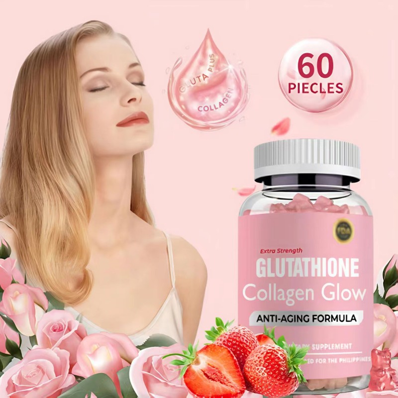 Herbal Supplement Glutathione Gummies with Collagen Spot Removal Anti-Aging Beneficial Beauty Product