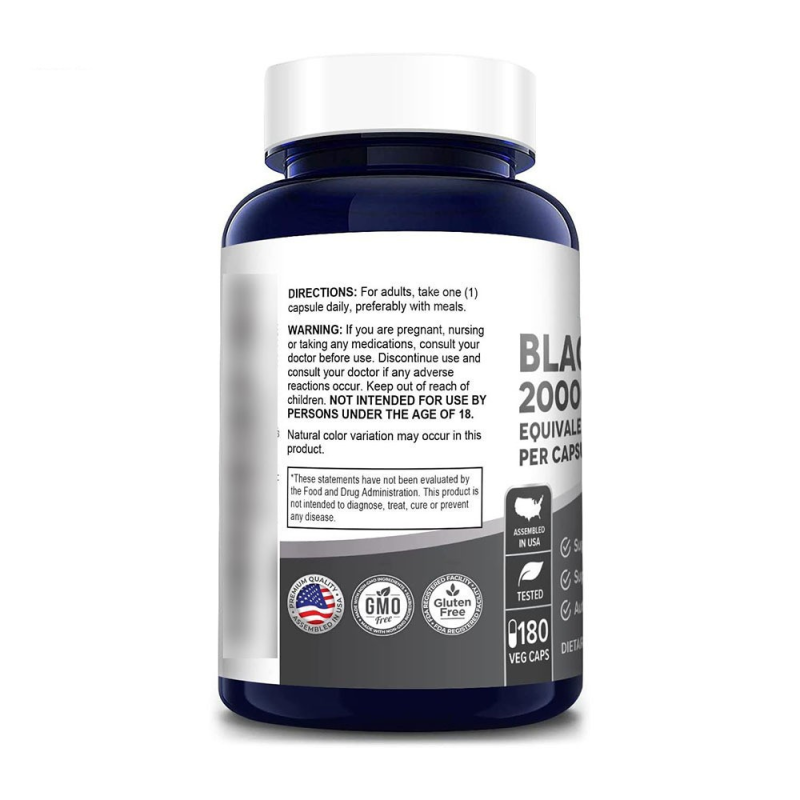 Natural Maca Root Pills Men's Vitality Black Soft Capsules Powder Supplement Energy Boost Performance Enhancer Adult