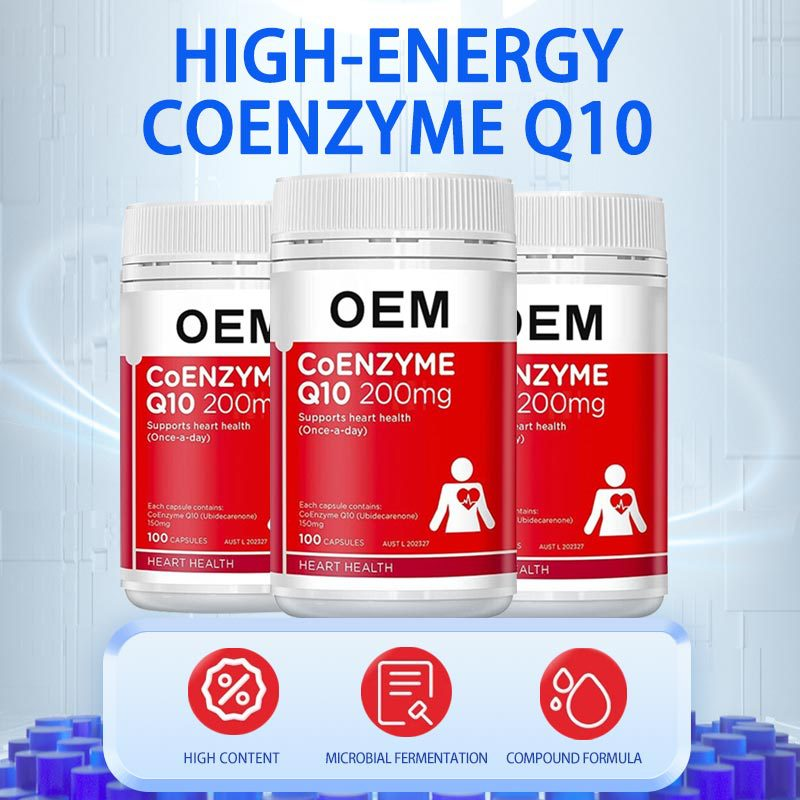 Factory Wholesale Halal Coenzyme Q10 98% Powder and OEM Capsules Oil/Fat Soluble Bulk Supply