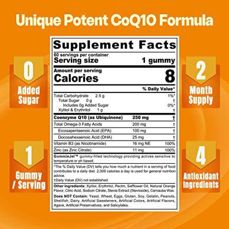 Wholesale Halal Certified Ubiquinol Coenzyme Q10 Soft Capsules High Absorption Energy Production Supplement