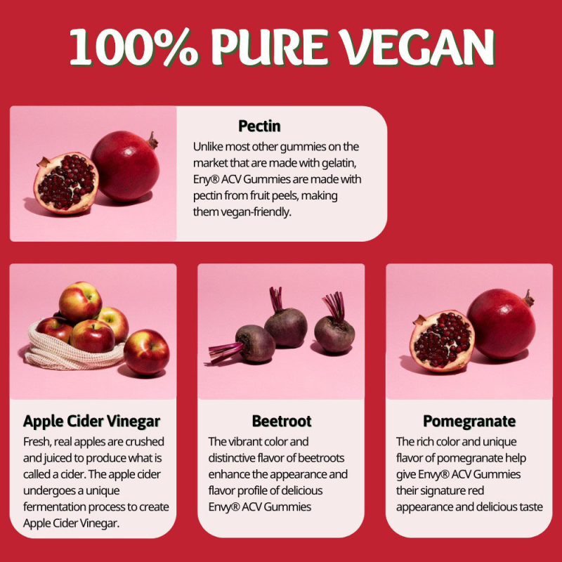 OEM Natural Extract Apple Cider Vinegar Vegan Gummies Aid Digestion Weight Loss Beauty Product