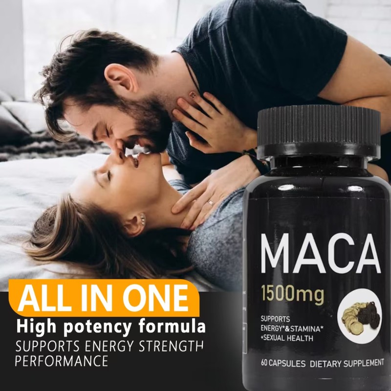 Maca Ginseng Antioxidant Health Supplement Capsules Male Adult Male Energy Powder