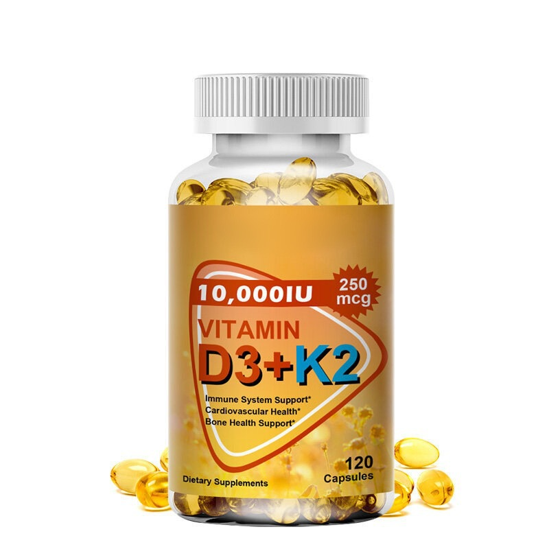 High Efficacy Calcium and Vitamin D3 Soft Capsules Adult Immune Health Support with Strong Bones and Teeth