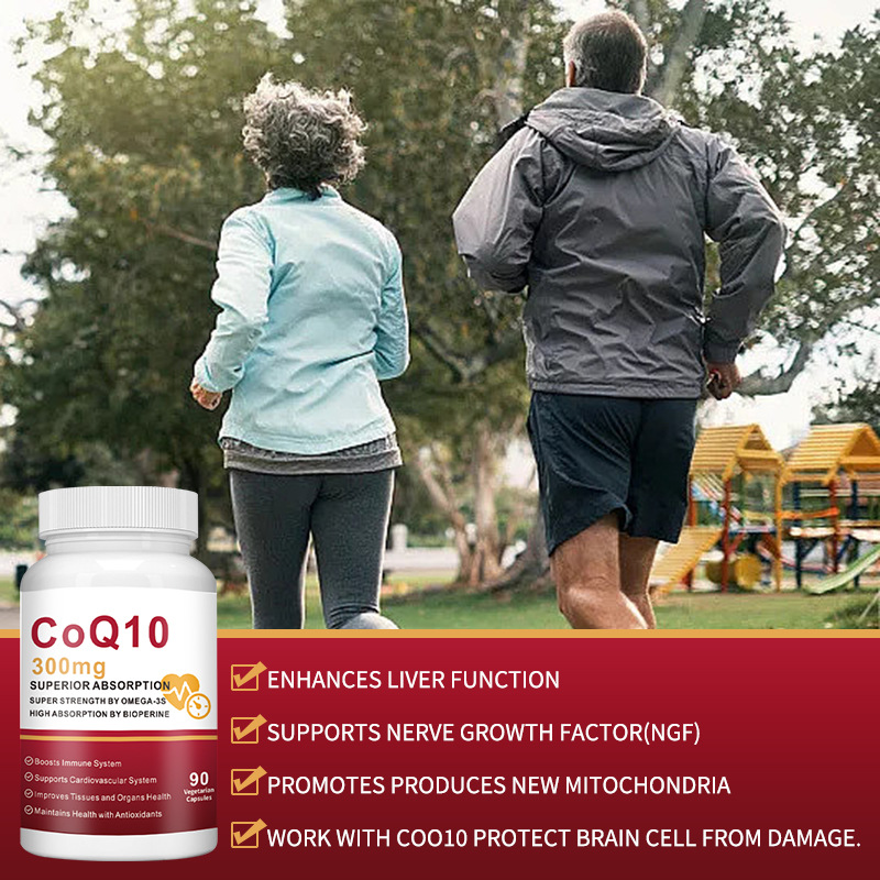 OEM Coenzyme Q10 Sugar-Free Capsules/Tablets Fat-Soluble Cardiovascular Protection Supplement