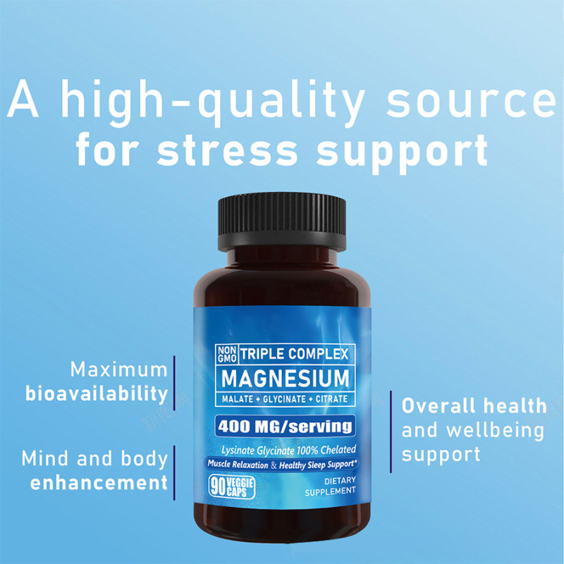 OEM Hot Selling Private Label Magnesium Citrate Capsules & Magnesium Glycinate Antioxidant Support Sleep