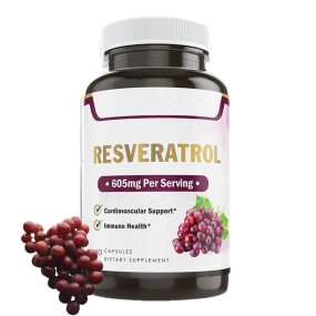 OEM Pure Organic Resveratrol Capsules Natural Herbal Tonic Heart Brain Immune Support