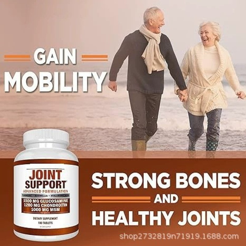 OEM Vegan Chondroitin Turmeric Tablets Joint Bone Support Adult and Elderly Not for Pregnant Women