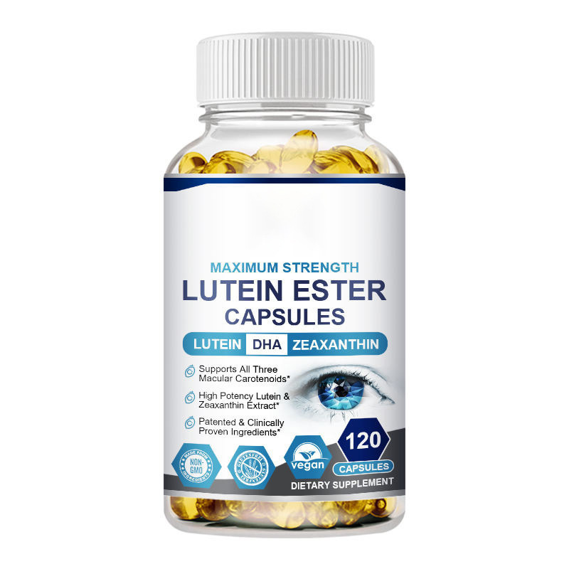 Lutein Soft Capsules for Eye Health Support Night Vision and Eye Protection Natural Carotenoid