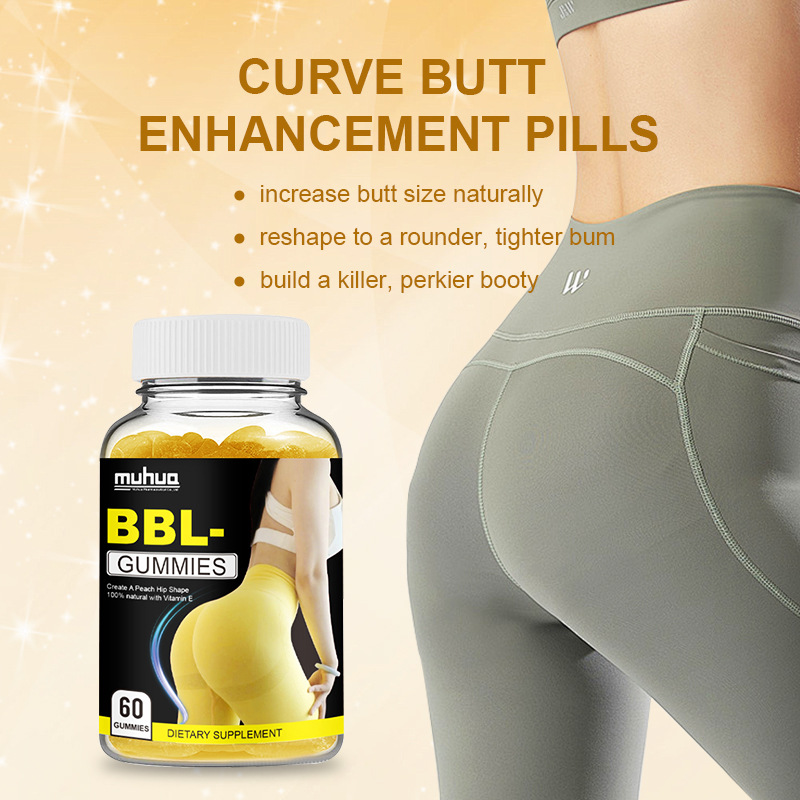 Butt Lift Butt Enlargement Gummies for Women Booty and Butt Enhancement Butt Lift Buttocks Natural Herbal Extract Supplement