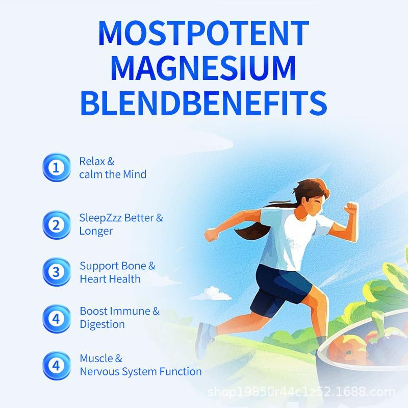 Hot Selling Magnesium Glycinate Gummies Private Label Improves Sleep and Relieves Stress Factory Supplier