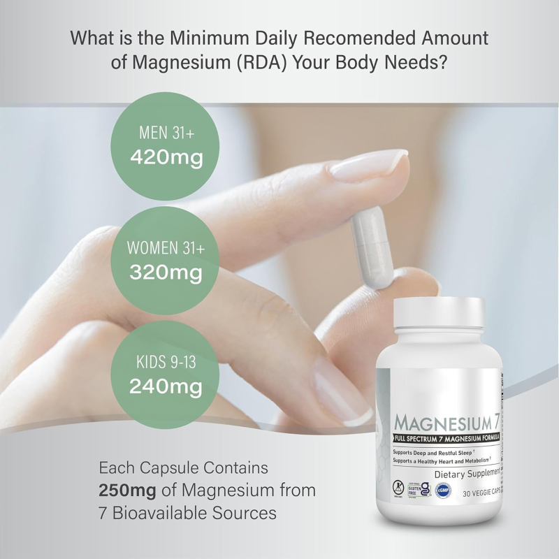 Factory Supply Vegan Magnesium Glycinate Capsules and Magnesium Citrate for Sleep Health Supplement