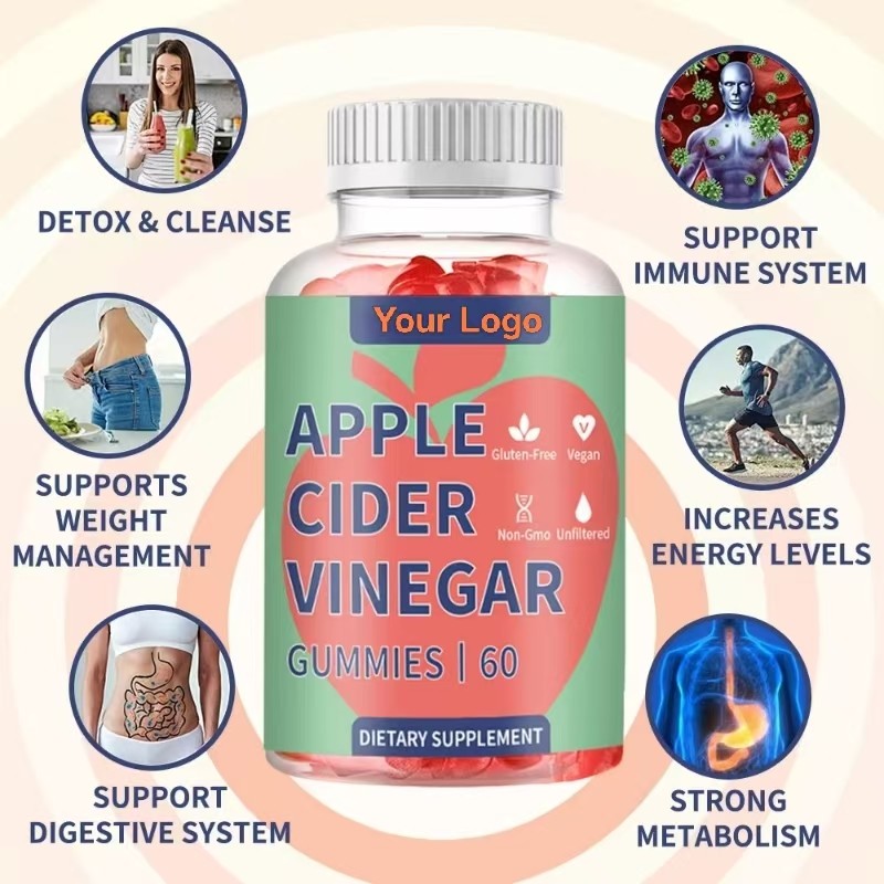 Vegan Apple Cider Vinegar Gummies Immune Support Vitamin Support Weight Management Not for Pregnant Women