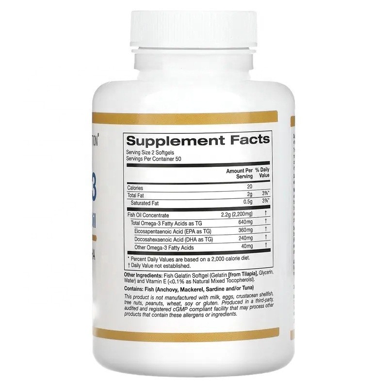 Omega-3 Fish Oil Supplement Rich in DHA EPA Soft Capsules and Liquid Suitable for All Ages Fish Liver Dietary Supplement