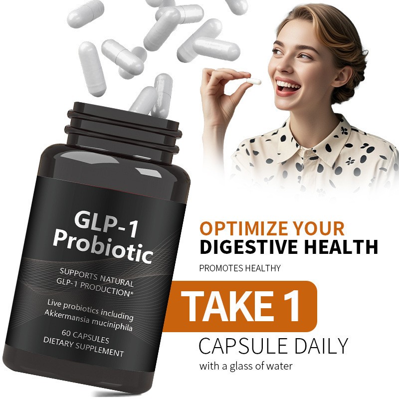 Adult OEM GLP-1 Probiotic Capsules Support Gut Digestion Dietary Supplement No Refrigeration Needed