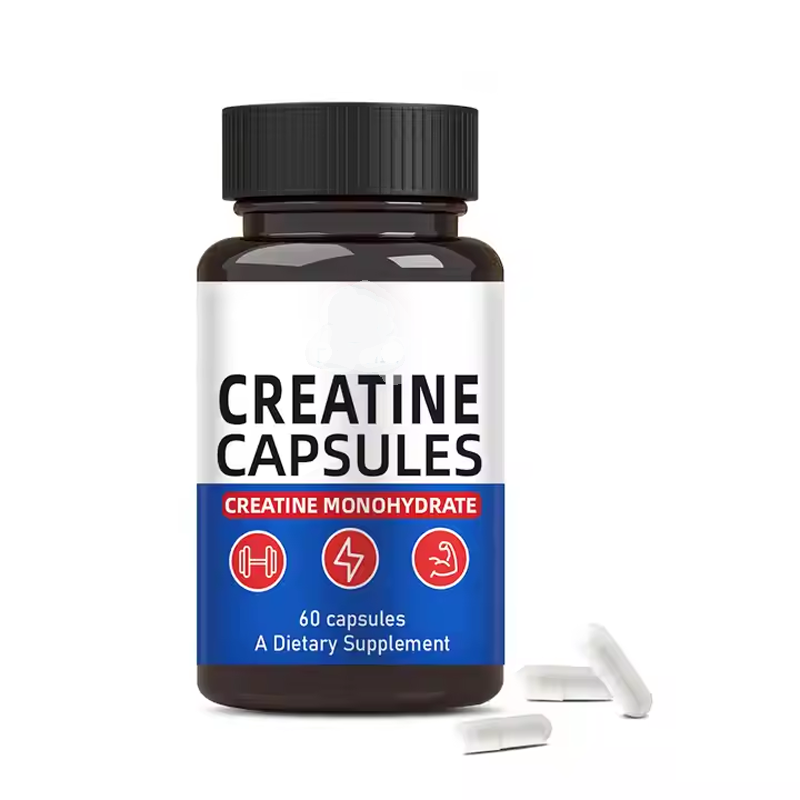 OEM Creatine Monohydrate Herbal Supplement Capsules for Pre-Workout