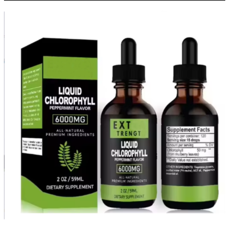 6000mg Mint Drops Chlorophyll Liquid