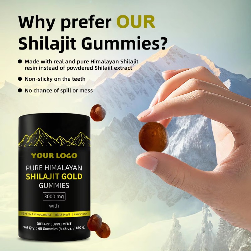 Pure Himalayan Shilajit Gummies Shilajit Extract Shilajit Gold Gummies