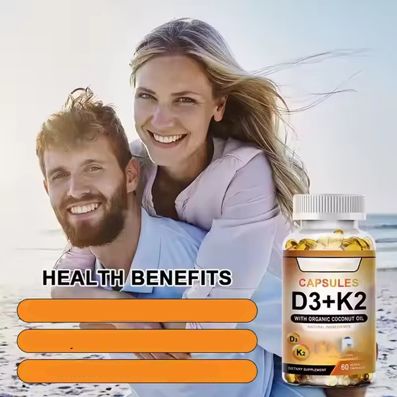 OEM Private Label Vitamin D3 K2 Soft Capsules