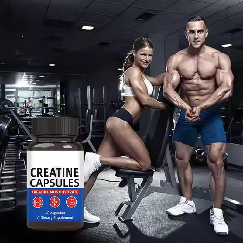 OEM Creatine Monohydrate Herbal Supplement Capsules for Pre-Workout
