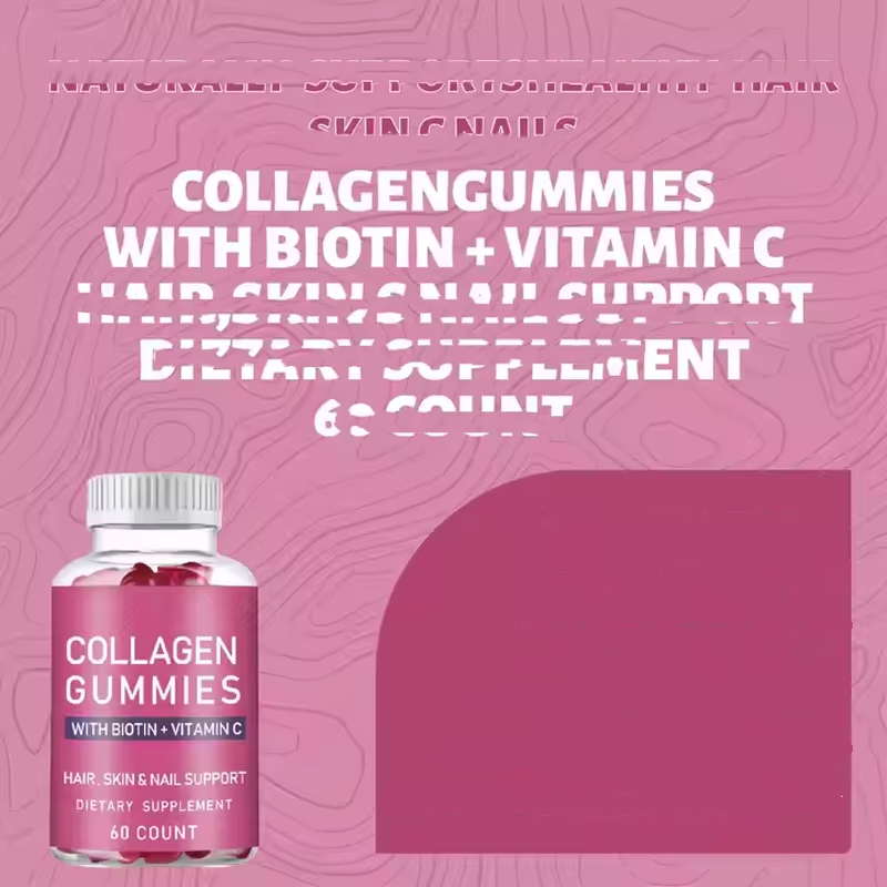 OEM Hydrolyzed Collagen with Biotin and Vitamin C Collagen Gummies