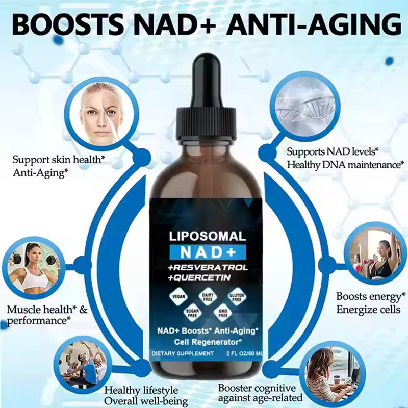 OEM Private Label 60ml NAD Nicotinamide Riboside Resveratrol Liquid