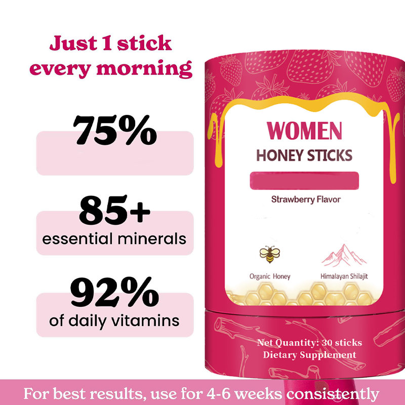 Oem/Odm Shilajit Resin Sachets with Organic Honey Shilajit Honey Sticks