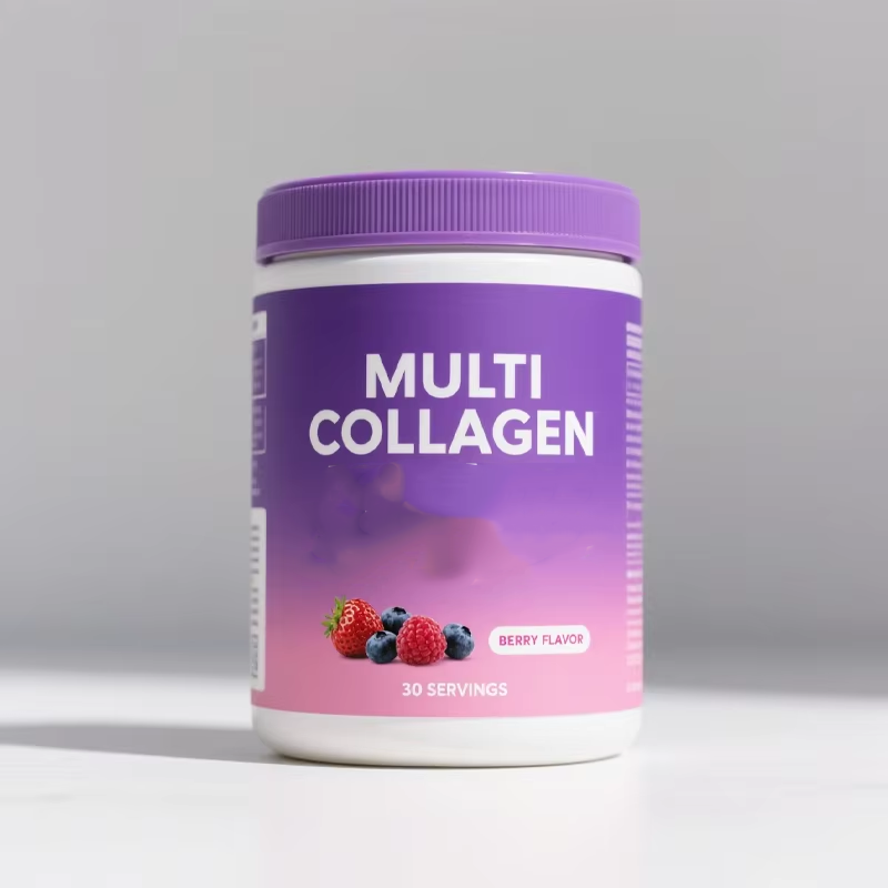 OEM Fish Collagen Powder Marine Collagen Powder Sachets Multi-Collagen Complex with Vitamin C