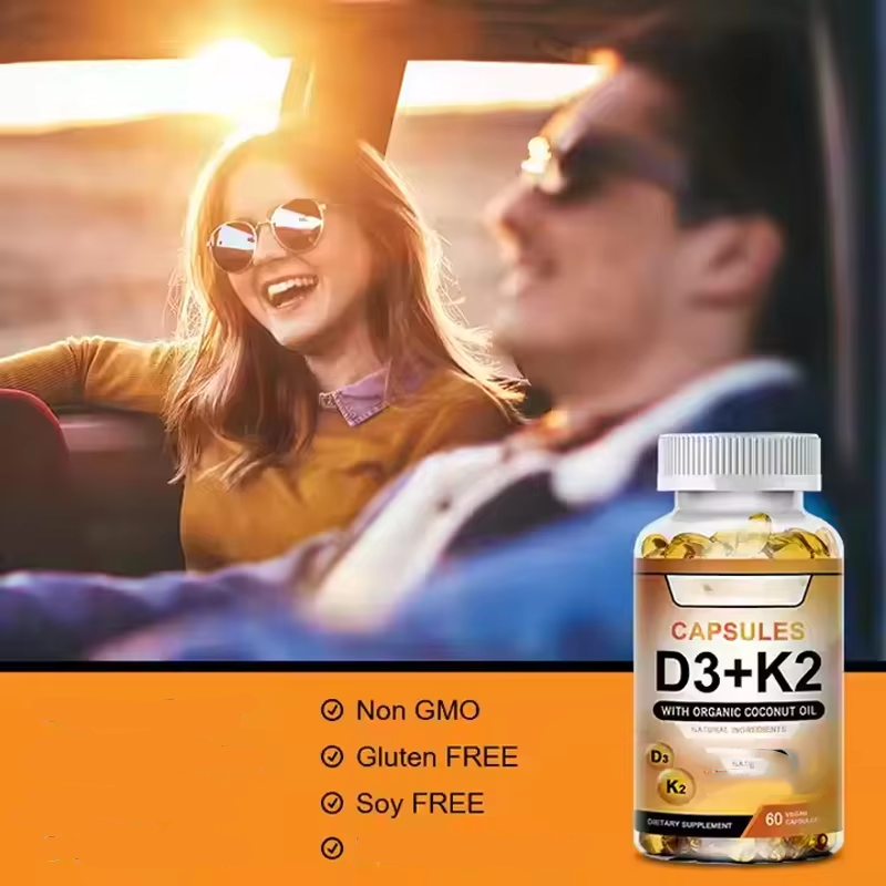 OEM Private Label Vitamin D3 K2 Soft Capsules