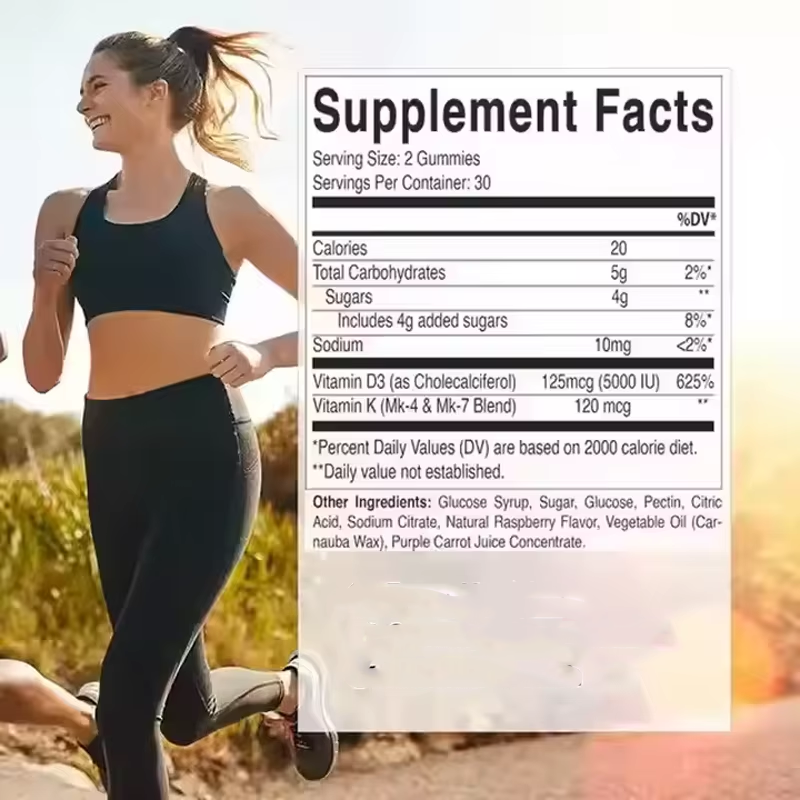 OEM Private Label Vitamin D3 K2 Soft Capsules