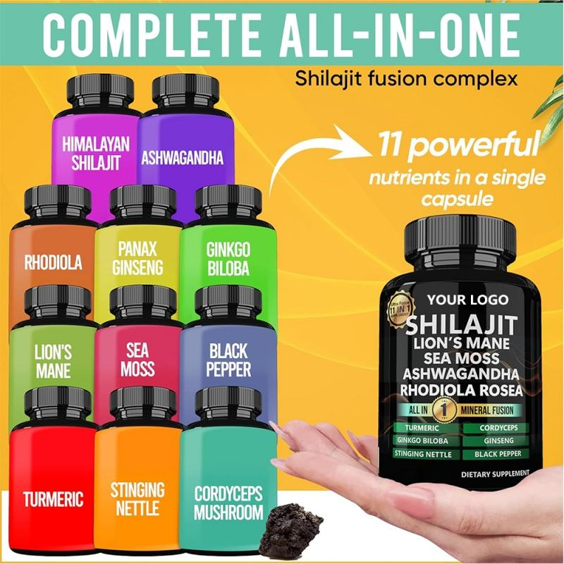 11-in-1 Snow Lotus Capsules Organic Supplement Natural Snow Lotus Herbal Supplement Capsules