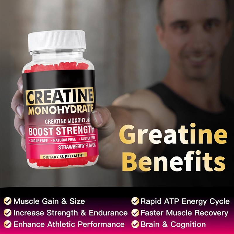 Besica BIOCCHN Hot Seller Sugar-Free Creatine Monohydrate Gummies Muscle Workout Supplement Gummies Not for Pregnant Women