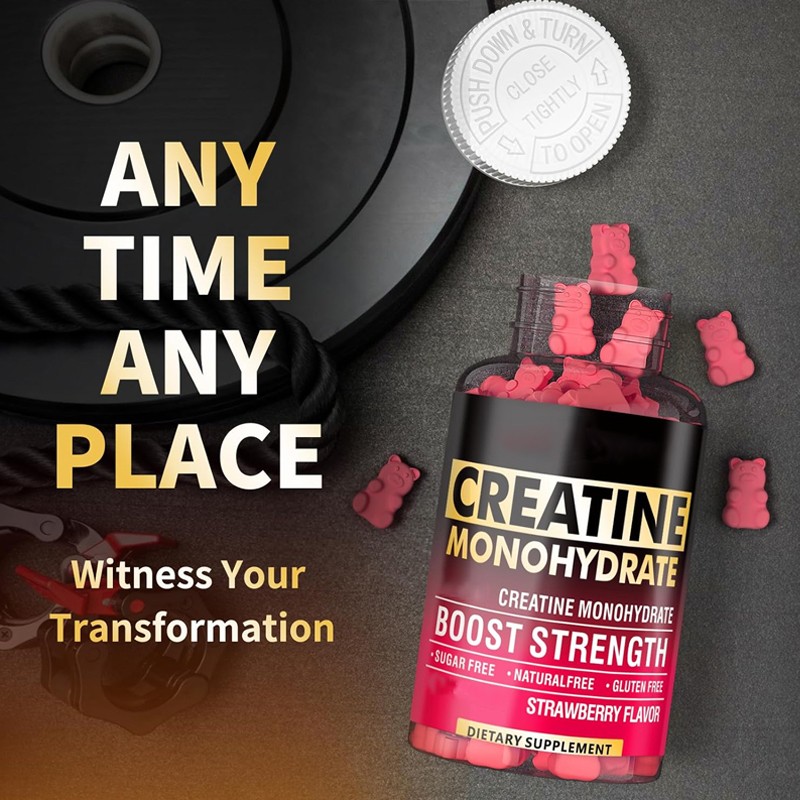 Besica BIOCCHN Hot Seller Sugar-Free Creatine Monohydrate Gummies Muscle Workout Supplement Gummies Not for Pregnant Women