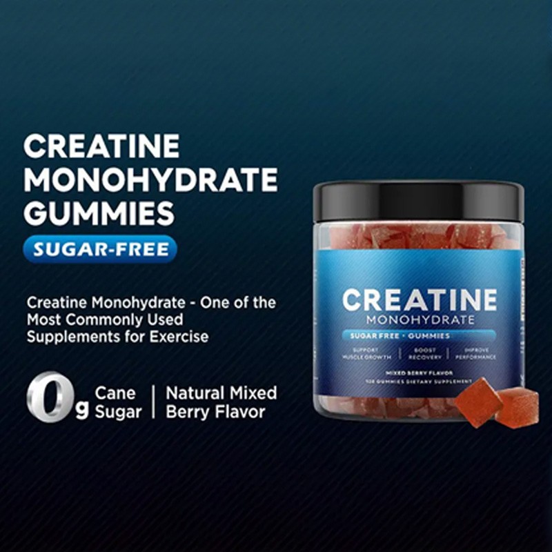 Besica BIOCCHN Private Label Pre-Workout Supplement Creatine Monohydrate Energy Gummies Creatine Gummies for Muscle Growth