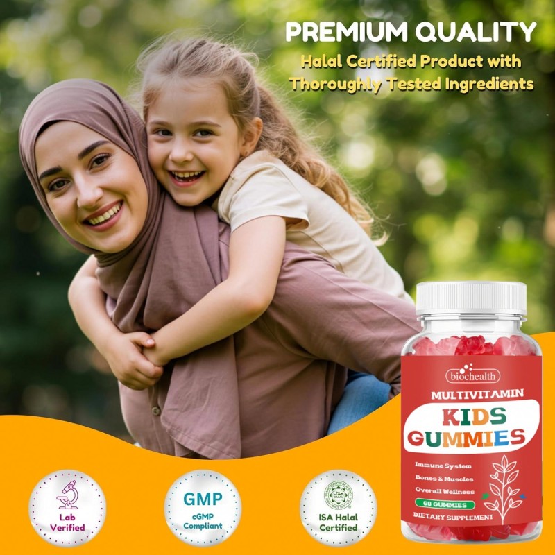 Besica Children's Multivitamin Gummies with Vitamin D3 K2
