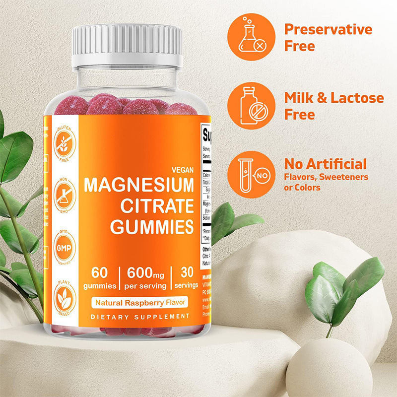 Amazon Full Qualification Cross-Border Magnesium Citrate Gummies Vitamin for Newborns