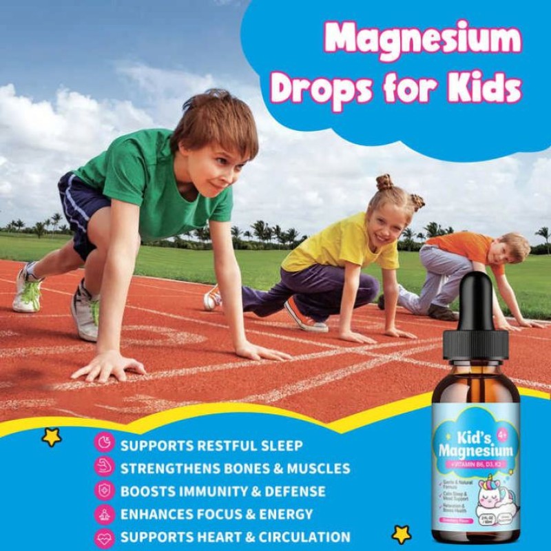 Besica Magnesium Complex Liquid Magnesium Glycinate Promote Calm and Relaxation - Double Magnesium Glycinate Liquid Drops