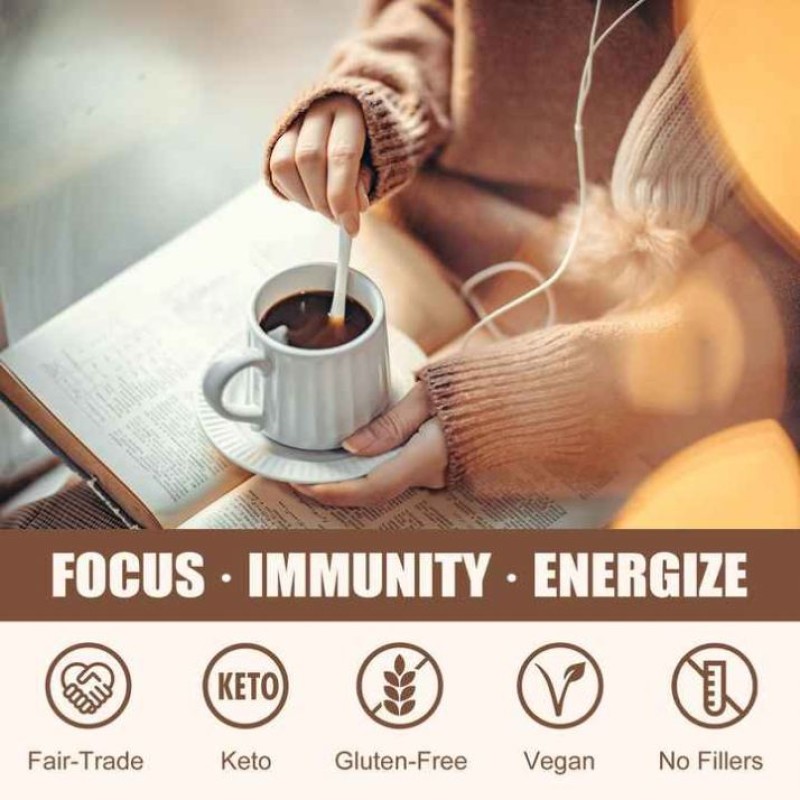 Besica 10-in-1 Mushroom Coffee Blend Supplement