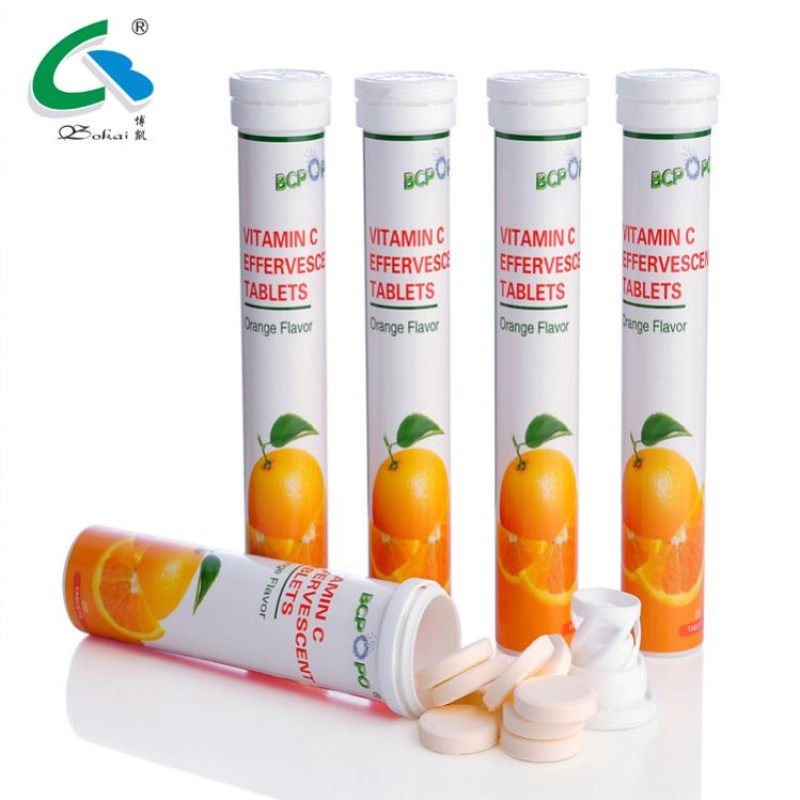 Health Supplement Vitamin C Effervescent Tablets Carbonated Beverage with Private Label