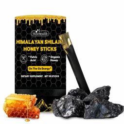 Besica Men's Custom Honey Shilajit - Pure Himalayan Shilajit Stick with Organic Honey and Saffron for Energy Support