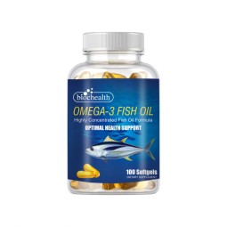 Natural Animal Tested Fish Oil Softgel Capsules for Increased Immunity