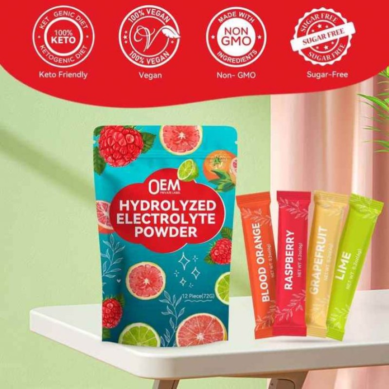 Besica OEM Private Label Multi-Vitamin Electrolyte Powder Sugar-Free Electrolyte Drink - Endurance and Energy Supplement