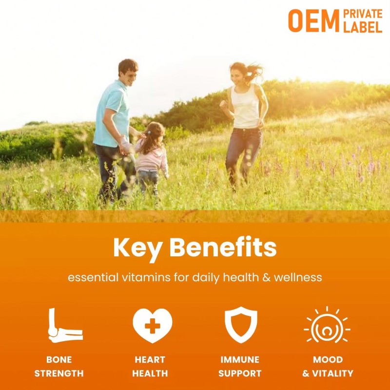 Besica Premium Vitamin D3 K2 Drops Oral Oil Support Bones Vitamin D3K2 Liquid Drops Immune System and Energy Levels