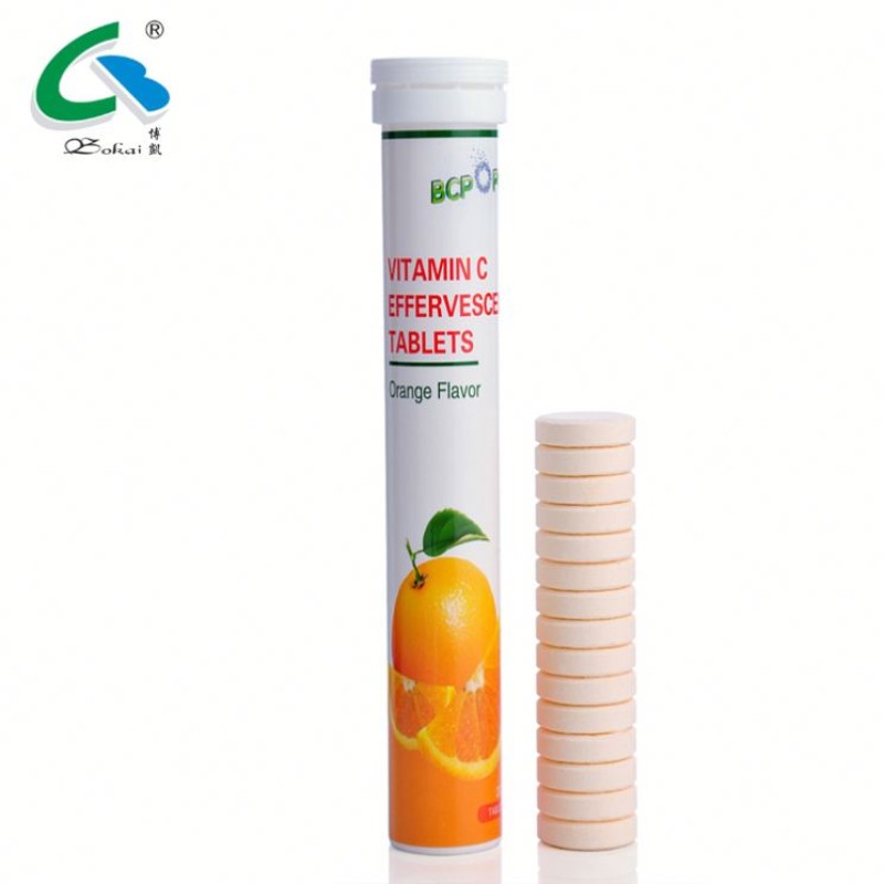 GMP Certified Vitamin C Effervescent Tablets Making White Skin Health Product