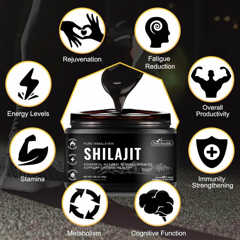 Besica OEM Organic Shilajit Paste Shilajit Extract Supplement Multiple Minerals Fulvic Acid Shilajit Resin Pure Himalayan