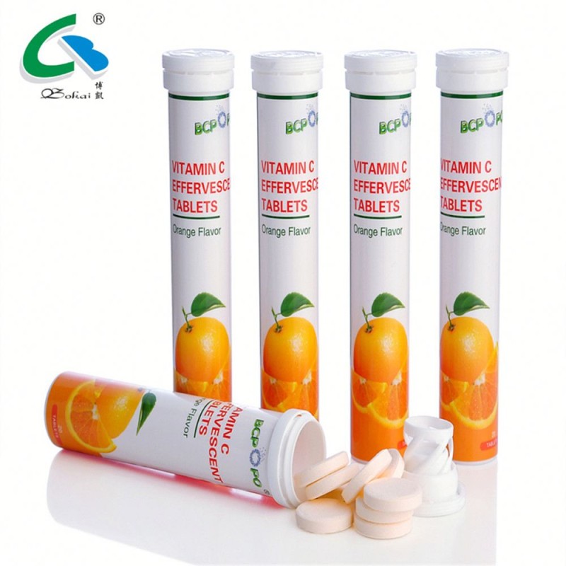 GMP OEM Certified Ascorbic Acid Vitamin C 1000mg Effervescent Tablets