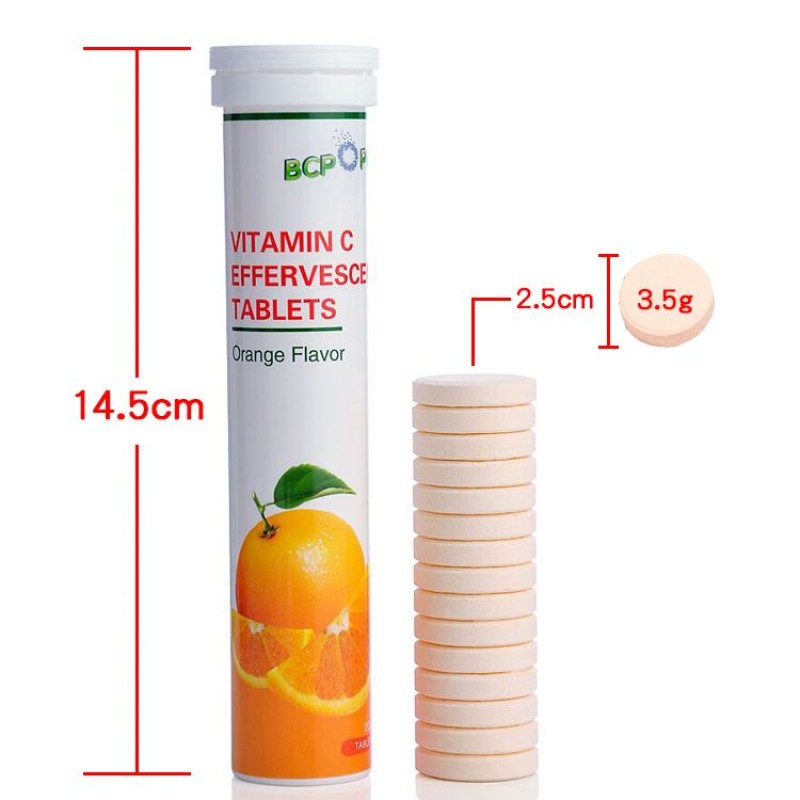 GMP Certified Vitamin C Effervescent Tablets Making White Skin Health Product